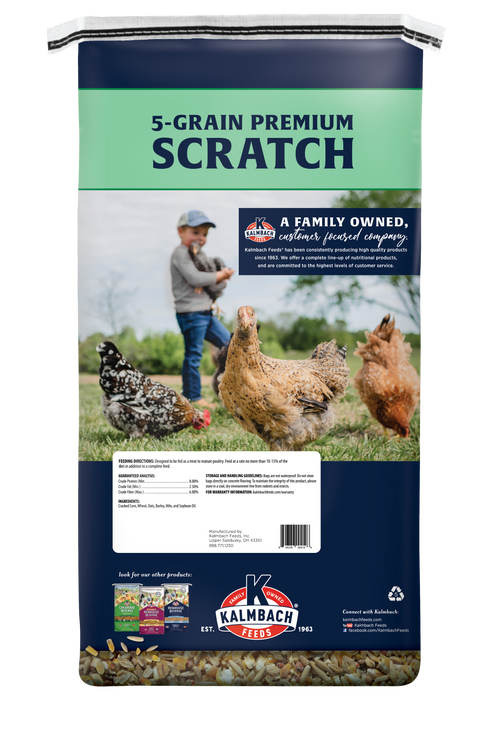 All Natural 5-Grain Premium Scratch Grain for Chickens