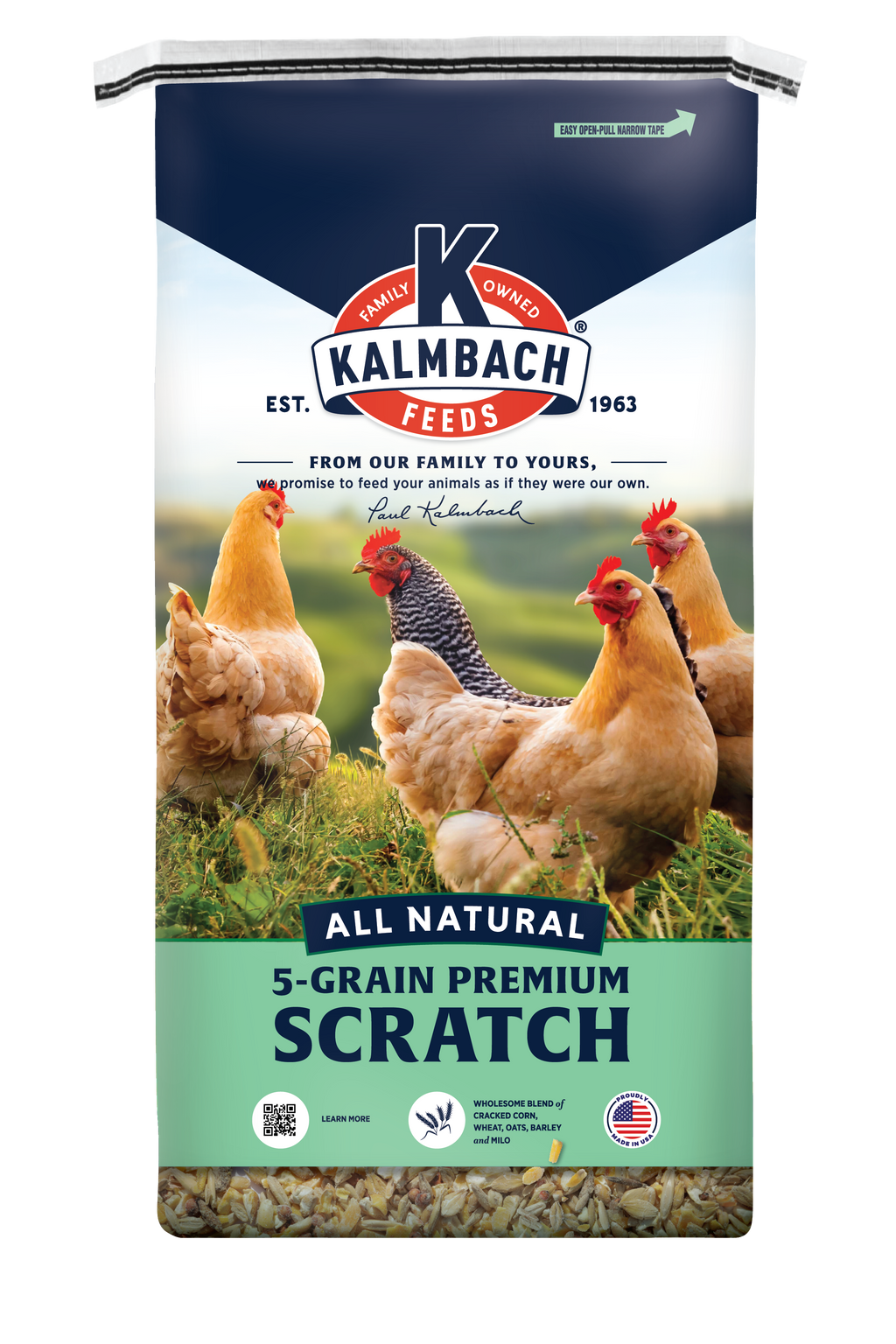 All Natural 5-Grain Premium Scratch Grain for Chickens
