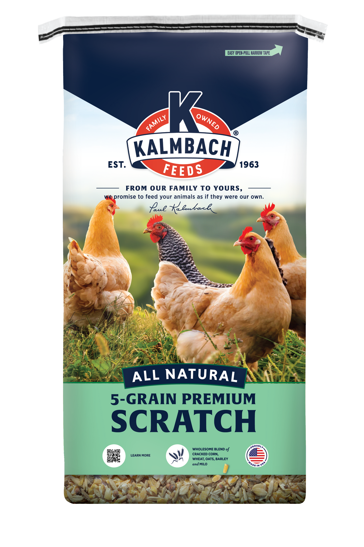 All Natural 5-Grain Premium Scratch Grain for Chickens